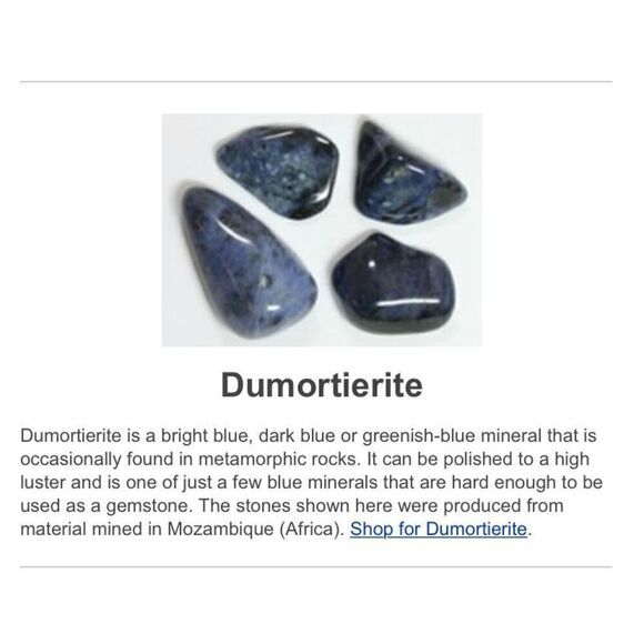 ADY# Striking Dumortierite & Silver 24” Necklace - Picture 7 of 9